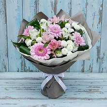 Букет цветов из:  Герберы, Альстромерии и Хризантемы #REPLACE_PRED# Вурнары