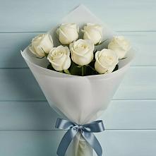 Букет 7 Белых роз Эдлесс Лав в Вурнары