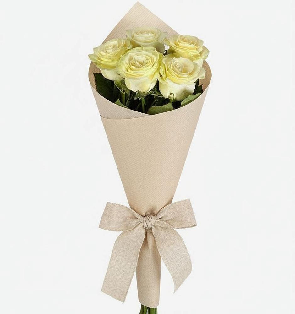 Букет белые крылья в Вурнары Букет цветов из: Розы в Вурнары