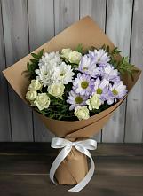 Букет цветов из:  Хризантемы и Розы в Вурнары