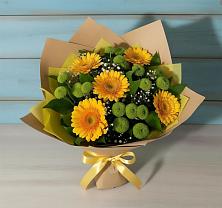 Букет цветов из:  Герберы и Хризантемы в Вурнары