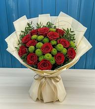 Букет цветов из:  Розы и Хризантемы в Вурнары