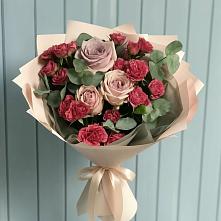 Букет цветов из:  Гвоздики и Розы в Вурнары