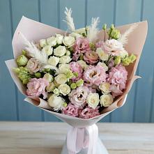 Букет цветов из:  Альстромерии и Розы в Вурнары